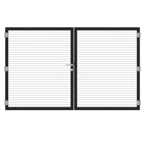 Osmo Alu Fence Cube Wei&szlig; Doppeltor Sonderma&szlig;