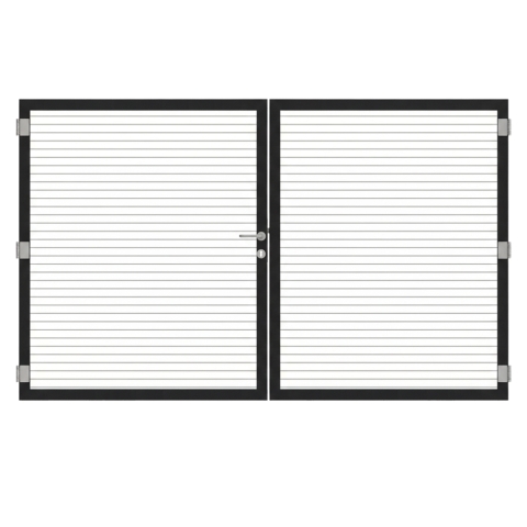 Osmo Alu Fence Cube Wei&szlig; Doppeltor Sonderma&szlig;