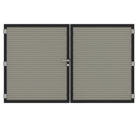 Osmo Alu Fence Cube Grau Doppeltor Sonderma&szlig;