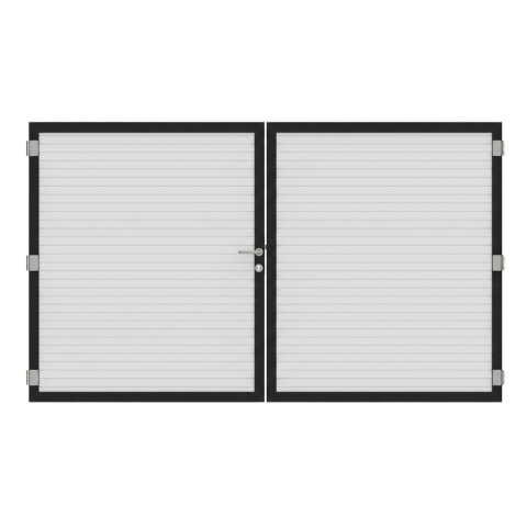 Osmo Alu Fence Juel Wei&szlig; Doppeltor Sonderma&szlig;