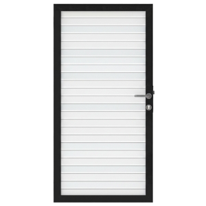 Osmo Alu Fence Rhombus Typ A Wei&szlig; Einzeltor Sonderma&szlig;