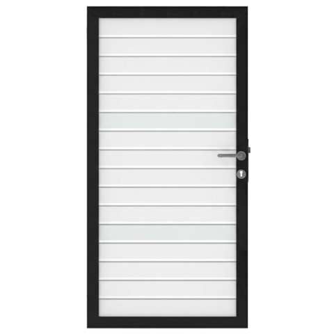 Osmo Alu Fence Typ B Wei&szlig; Einzeltor Sonderma&szlig;