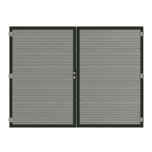 Osmo Alu Fence Rhombus Typ A Grau Doppeltor Sonderma&szlig;