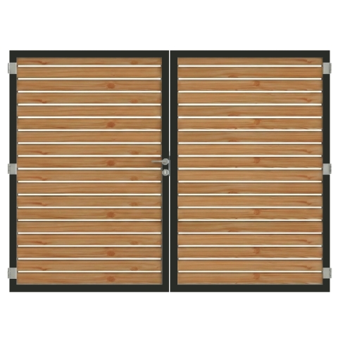 Osmo Alu Fence Rhombus L&auml;rche Doppeltor Sonderma&szlig;