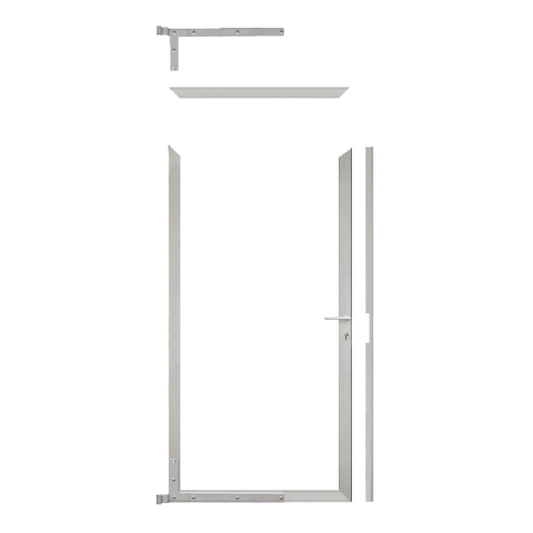 Elephant Zauntor Fusion 200 Alu 90x189cm, Bausatz F&uuml;llung WPC-steingrau