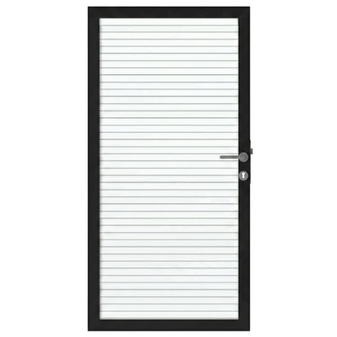 Osmo Alu Fence Juel Wei&szlig; Einzeltor Sonderma&szlig;