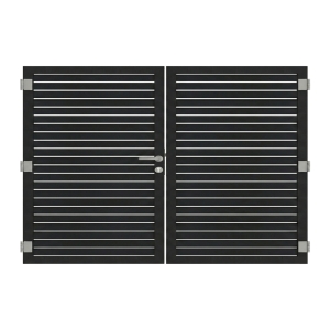 Osmo Alu Fence Rhombus Typ B Anthrazit Doppeltor Sonderma&szlig;