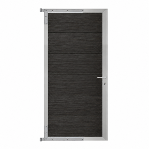 Elephant Mix and Match Zauntor Alu 90x175cm, Bausatz F&uuml;llung WPC Anthrazit breit co-extrudiert