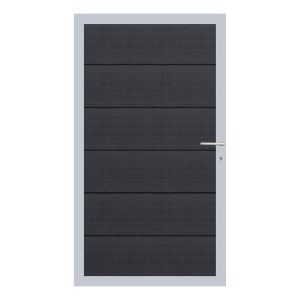 Elephant Mix and Match Zauntor Alu 98x175cm, Bausatz F&uuml;llung WPC anthrazit breit co-extrudiert