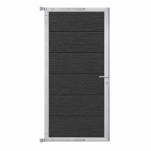 Elephant Mix and Match Zauntor Alu 98x175cm, Bausatz F&uuml;llung WPC Anthrazit breit co-extrudiert