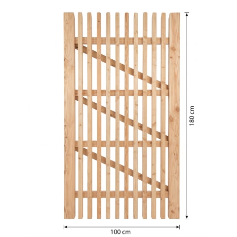 Lattenzaun Tor Norden 100x180cm L?rche natur