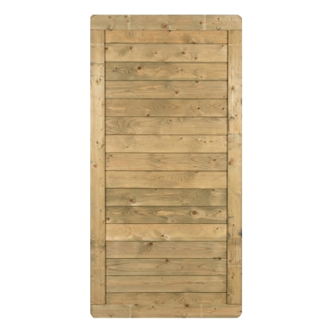Massivzaun Toskana 90x180cm geschlossen Fichte kdi gr?n