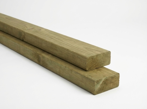 Kontstruktionholz  3,5x5,5x300cm Kiefer druckimprägniert glatt gehobelt