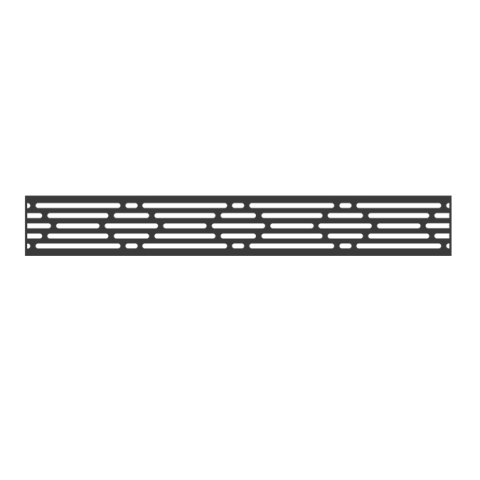 Groja Steckzaun Designeinsatz Lines Alu-anthrazit DB703