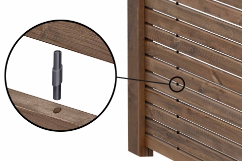 Detailansicht Rhombus Verbinder f?r die Holzleisten