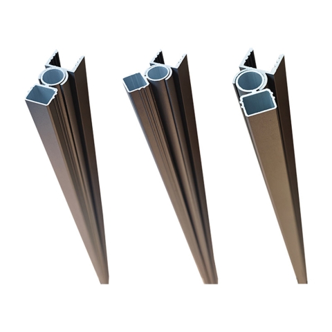 Elephant drehbares Eckprofil Aluminium anthrazit f?r Modular Pfosten