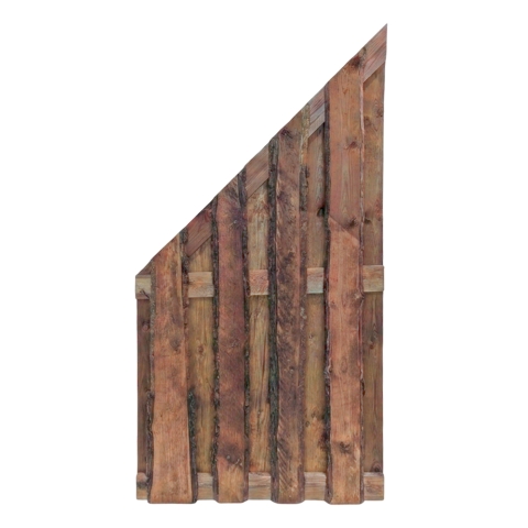 Bohlenzaun Starkis 90x180-90cm Kiefer druckimpr?gniert braun s?gerauh