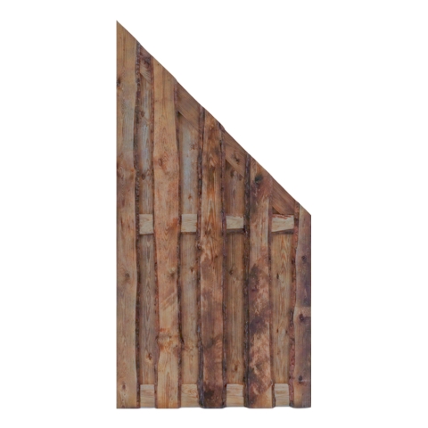 Bohlenzaun Starkis 90x180-90cm Kiefer druckimpr?gniert braun s?gerauh