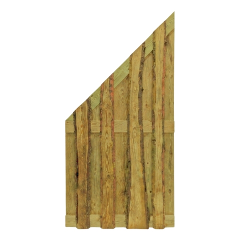 Bohlenzaun Starkis 90x180-90cm Kiefer druckimpr?gniert gr?n s?gerauh