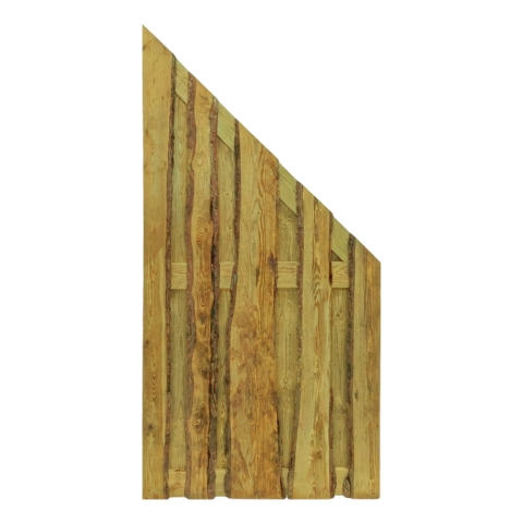 Bohlenzaun Starkis 90x180-90cm Kiefer druckimpr?gniert gr?n s?gerauh