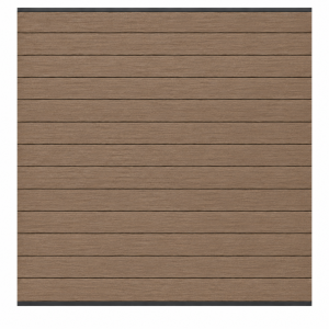 Elephant Steckzaun Set Mix and Match 180x188cm WPC Natural Dark Brown co-ex anth. Leisten