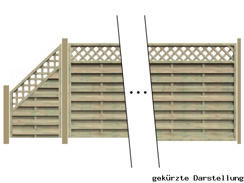 6,79m Zaun Mailand - ME27398