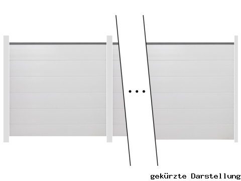 50,58m GroJa BasicLine Steckzaun Kunststoff - ME65285