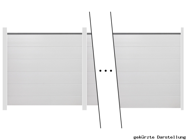 50,58m GroJa BasicLine Steckzaun Kunststoff - ME65285