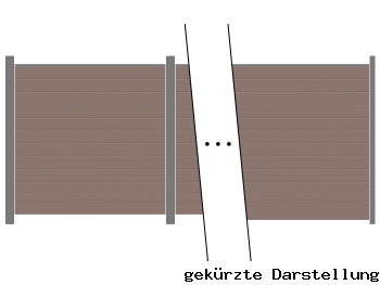 11,25m GroJaSolid Steckzaun Terra Zaunreihe- ME66342